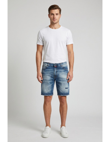 Patriot bermuda in denim di cotone PM6S2SSHOM22 [d07049c1]