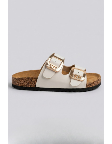 Renato Balestra ciabatta con doppia fascia e fibbie RB104 [9e3a8480]