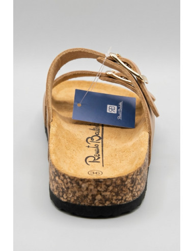 Renato Balestra ciabatta con doppia fascia e fibbie RB104 [f5514197]