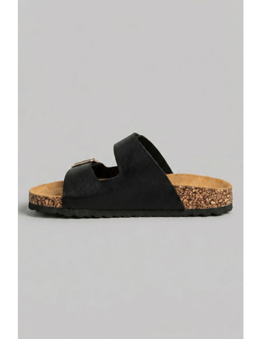 Renato Balestra ciabatta con doppia fascia e fibbie RB104 [6c1e7f01]
