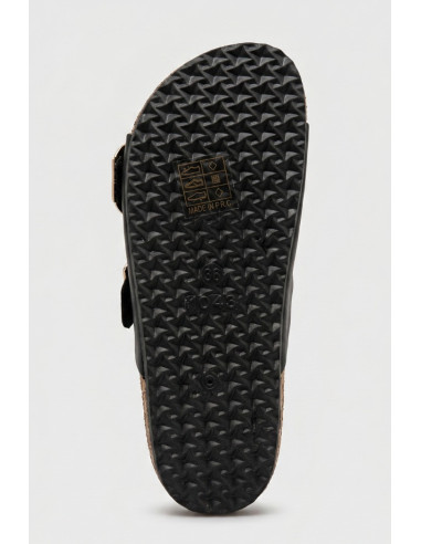 Renato Balestra ciabatta con doppia fascia e fibbie RB104 [694e381f]