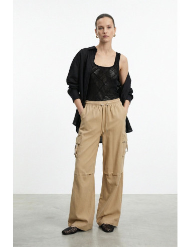 Influencer top a canotta in maglia traforata 05Q10370 [f1eabf32]