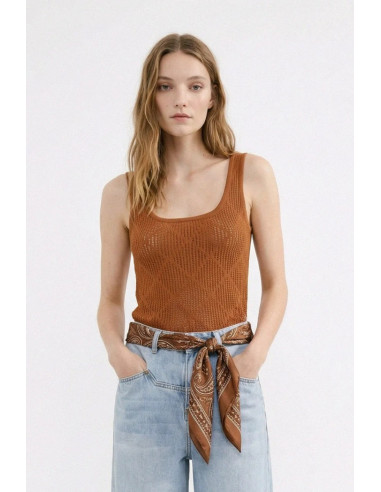 Influencer top a canotta in maglia traforata 05Q10370 [2507e3af]