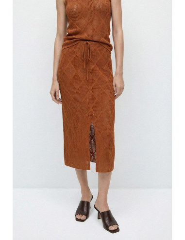 Influencer gonna midi in maglia 05Q2426 [07d74d31]