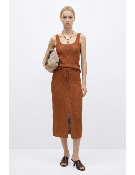 Influencer gonna midi in maglia 05Q2426 [69eccf38]