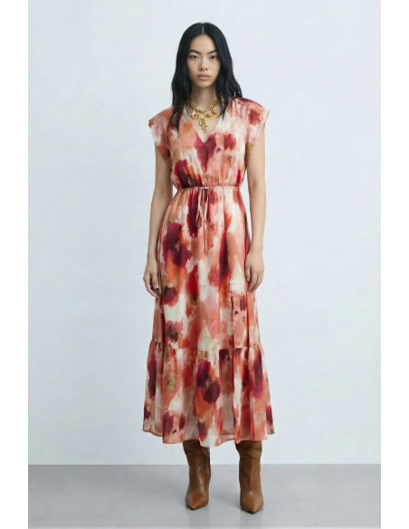 Influencer abito maxi a fantasia 05T0066 [899ab318]