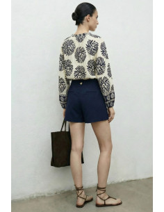 Influencer blusa in viscosa a fantasia 05T0072 [97ab5773] 2
