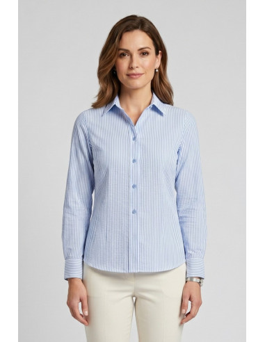 Celye camicia rigata in misto viscosa SS26C0605 [57aa9aa5]