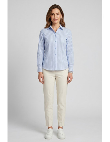 Celye camicia rigata in misto viscosa SS26C0605 [399118ac]