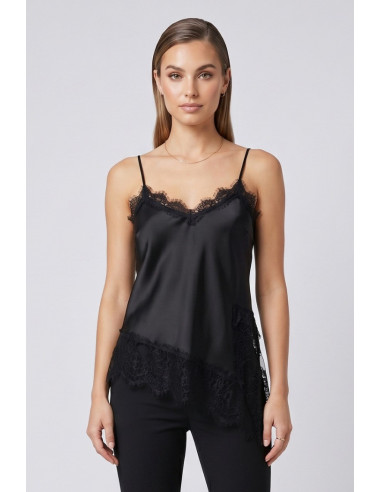 GM by Gai Mattiolo top con inserti in pizzo GM3887 [a4185f4d]