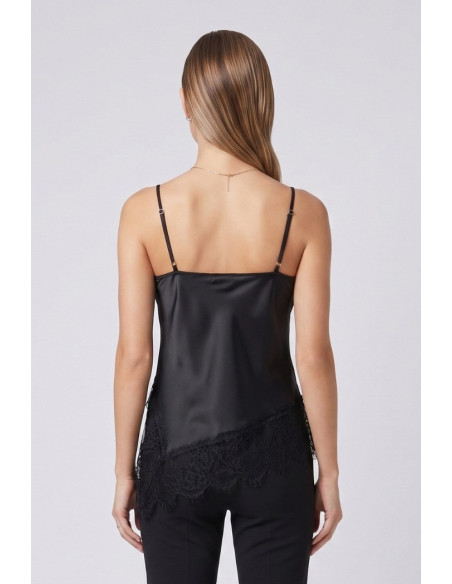 GM by Gai Mattiolo top con inserti in pizzo GM3887 [7d3e1c40]
