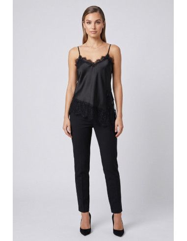 GM by Gai Mattiolo top con inserti in pizzo GM3887 [ca23dd44]