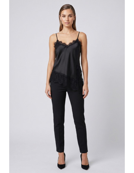 GM by Gai Mattiolo top con inserti in pizzo GM3887 [ca23dd44]