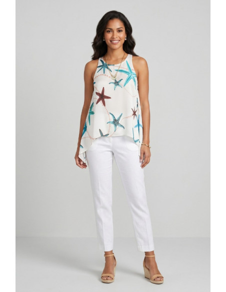 GM by Gai Mattiolo top a fantasia stella marina GM3675 [ea15145d]