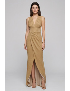 GM by Gai Mattiolo abito lungo in lurex GM3750 [7f334980]