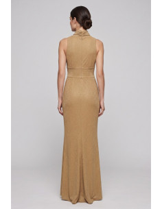 GM by Gai Mattiolo abito lungo in lurex GM3750 [7f334980] 2
