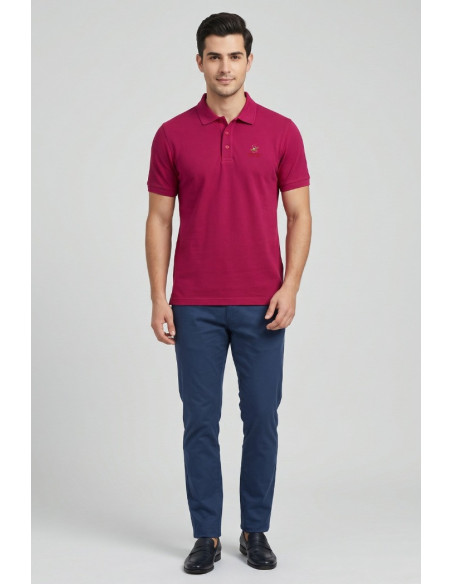 Beverly Hills Polo Club polo in piquet di cotone P450124 [9ecedb67]