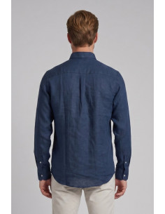 Henry Cotton's camicia botton down in lino OTIS [795d1c60] 2