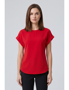 GM by Gai Mattiolo blusa con maniche risvoltate GM3506 [e5943fe1]