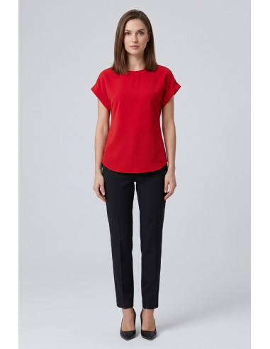 GM by Gai Mattiolo blusa con maniche risvoltate GM3506 [8bafbde8]
