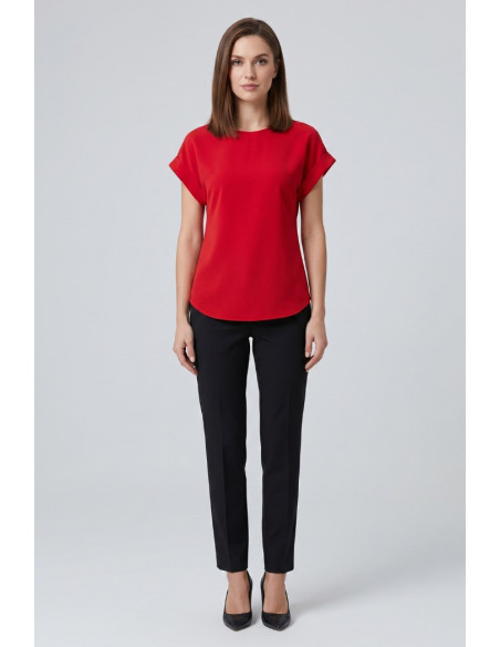 GM by Gai Mattiolo blusa con maniche risvoltate GM3506 [8bafbde8]