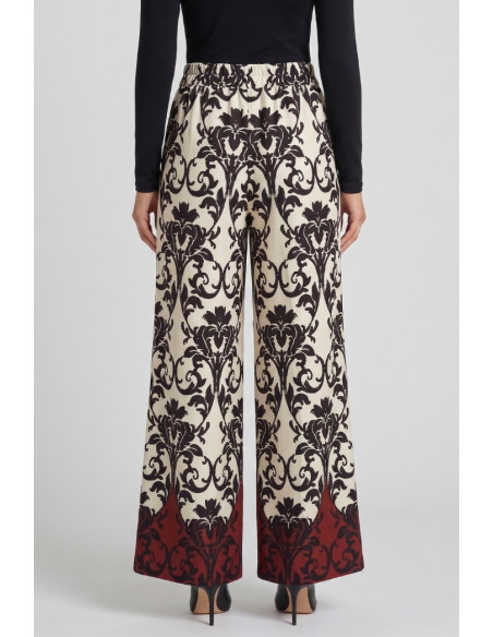 GM by Gai Mattiolo pantalone a fantasia all-over GM3404 [86f21bde]