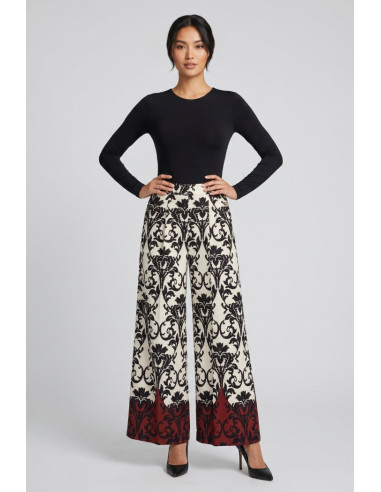 GM by Gai Mattiolo pantalone a fantasia all-over GM3404 [31efdada]