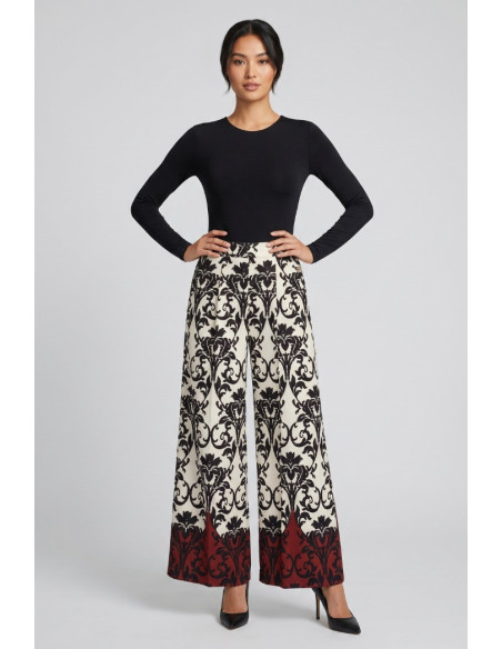 GM by Gai Mattiolo pantalone a fantasia all-over GM3404 [31efdada]