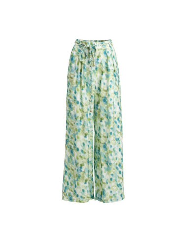 Influencer pantalone wide leg a fantasia con coulisse 05T0086 [2c593bd1]