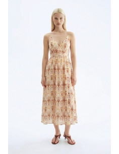 Influencer abito midi a fantasia 05T0090 [5564501c]