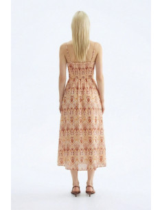 Influencer abito midi a fantasia 05T0090 [5564501c] 2