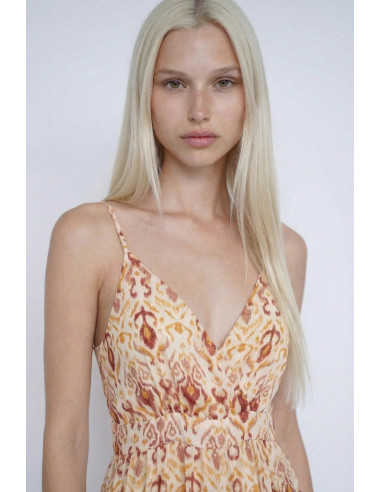 Influencer abito midi a fantasia 05T0090 [3b5fd215]