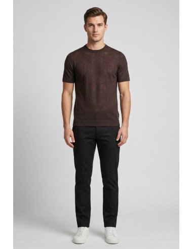 Markup t-shirt girocollo in misto lino e cotone MK1900015 [fb505845]