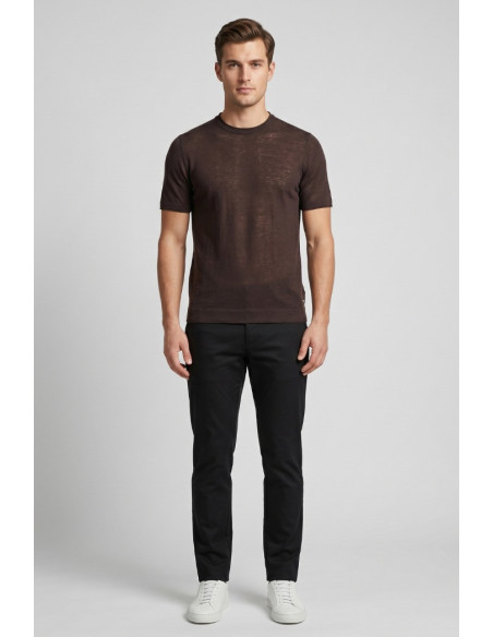 Markup t-shirt girocollo in misto lino e cotone MK1900015 [fb505845]