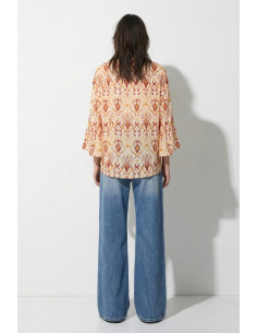 Influencer camicia in chiffon a fantasia 05T0091 [2d697807] 2