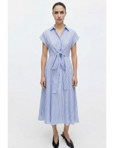 Influencer abito camicia in popeline 05X601 [e19faa83]