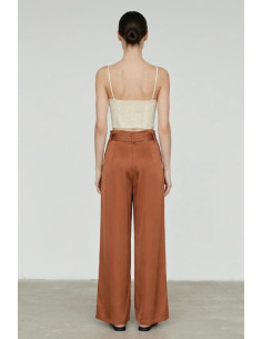 Influencer pantalone palazzo in tessuto fluido 05Y157 [d0080f4e] 2