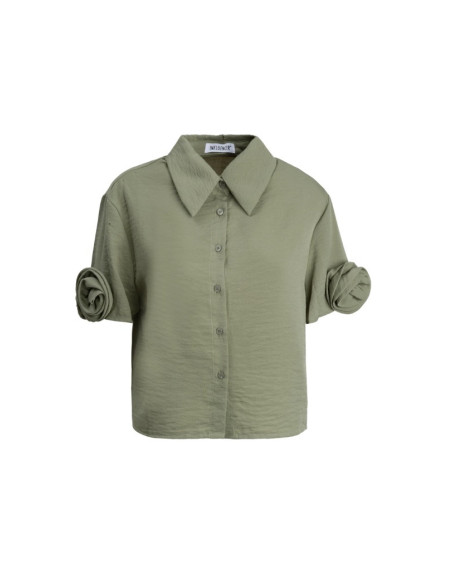 Influencer camicia con dettaglio tridimensionale 05Y161 [6a14e4ae]