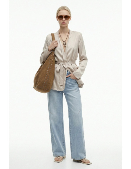 Influencer blazer vestiglia in tessuto jacquard 05Y166 [8cea4c1f]
