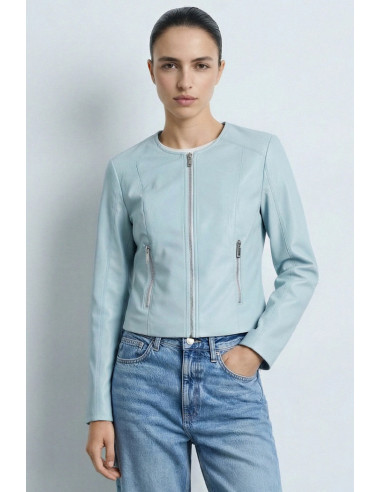 Influencer giubbino in ecopelle martellata 05Z4050 [ed2dcb08]