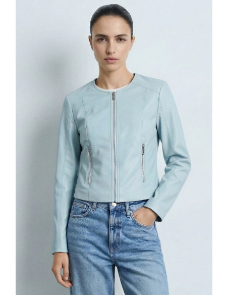 Influencer giubbino in ecopelle martellata 05Z4050 [ed2dcb08]