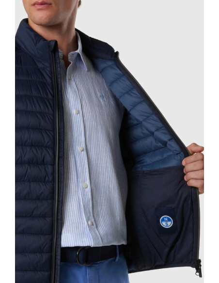 North Sails gilet imbottito con patch logo Zephyr Ultralight 603423 [9c240020]