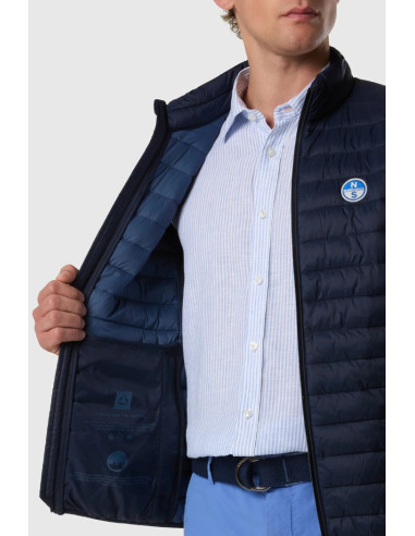 North Sails gilet imbottito con patch logo Zephyr Ultralight 603423 [4502432d]