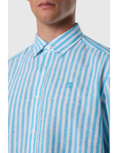 North Sails camicia in lino a maxi righe 664454 [a0d50a43] 2