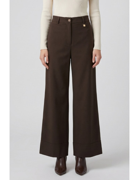 Maidoma pantalone palazzo in misto viscosa e lino PE26F508/MD1325 [e39699b9]
