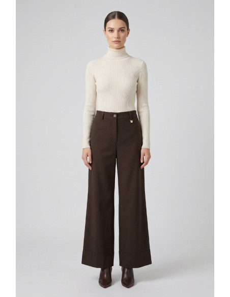Maidoma pantalone palazzo in misto viscosa e lino PE26F508/MD1325 [8dad1bb0]
