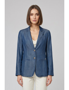Markup blazer in lyocell effetto denim MW1660100 [d73822f0]