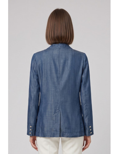 Markup blazer in lyocell effetto denim MW1660100 [0e1e61fd]