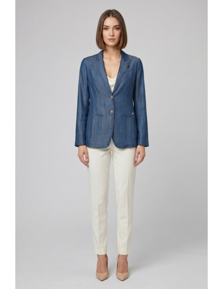 Markup blazer in lyocell effetto denim MW1660100 [b903a0f9]