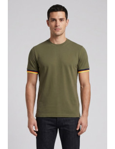 Markup t-shirt in piquet stretch con dettagli a contrasto MK1910025 [8510e303]